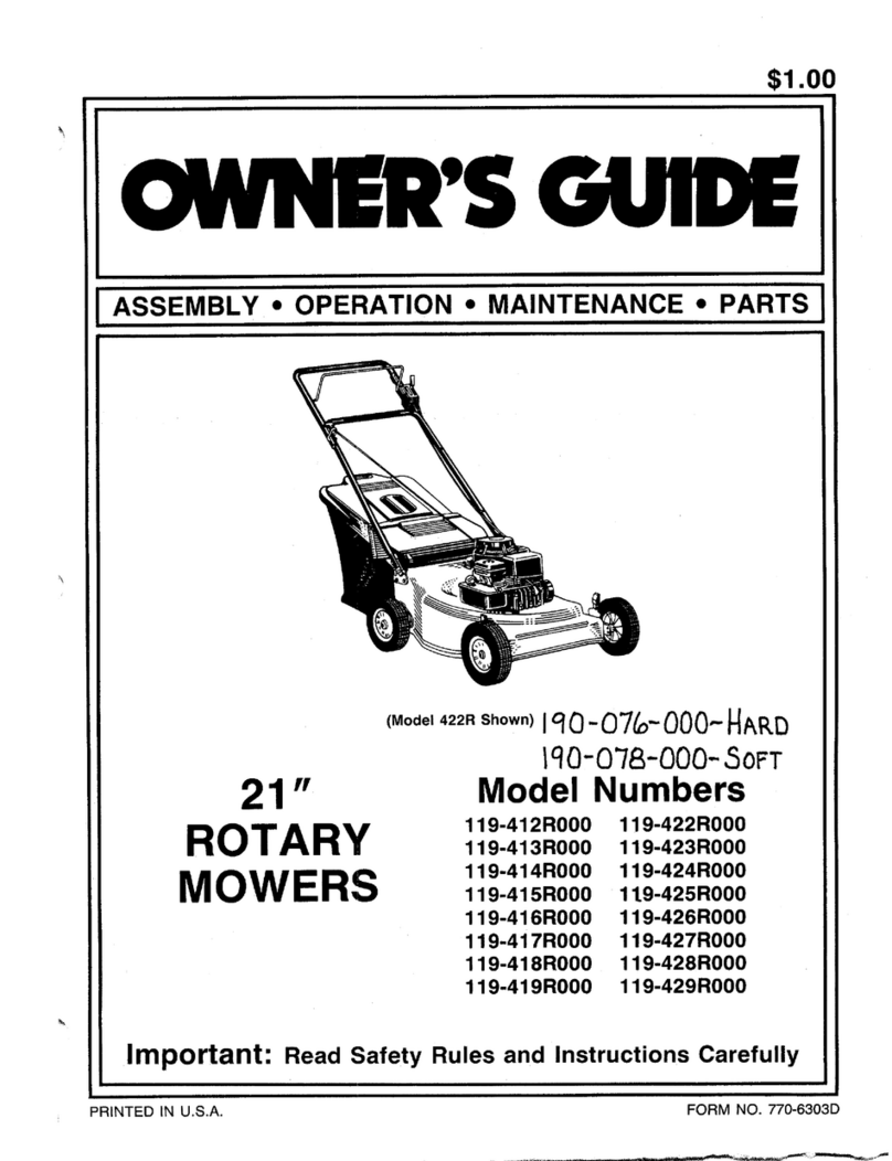 MTD 119-415R000 User manual