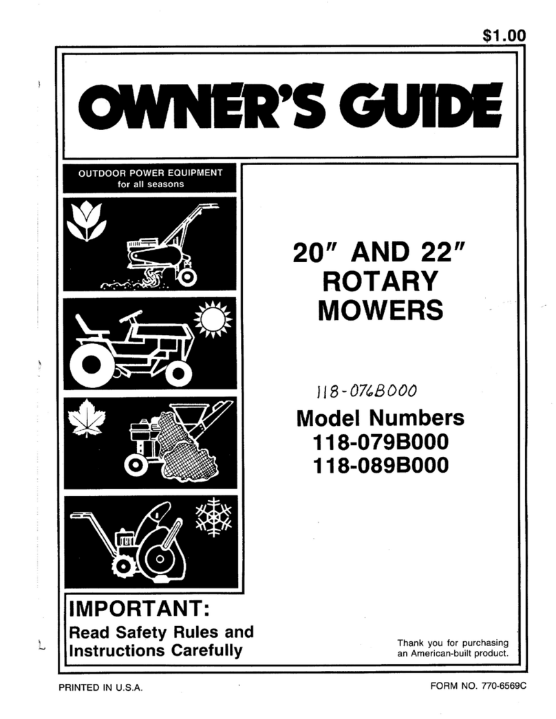 MTD 118-079B000 owner's guide