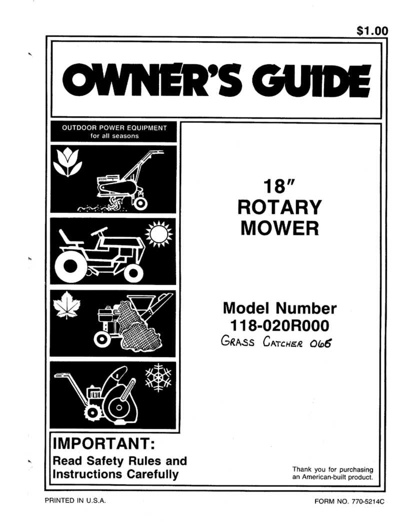 MTD 118-020R000 User manual