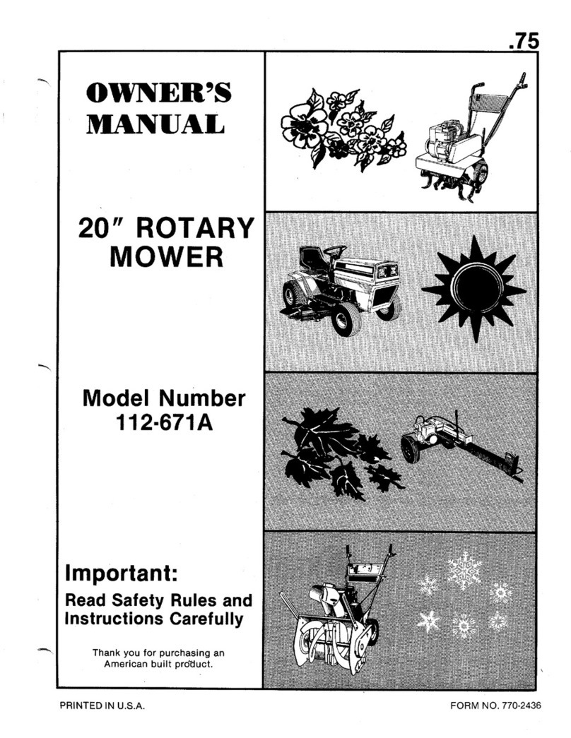 MTD 112-671A User manual
