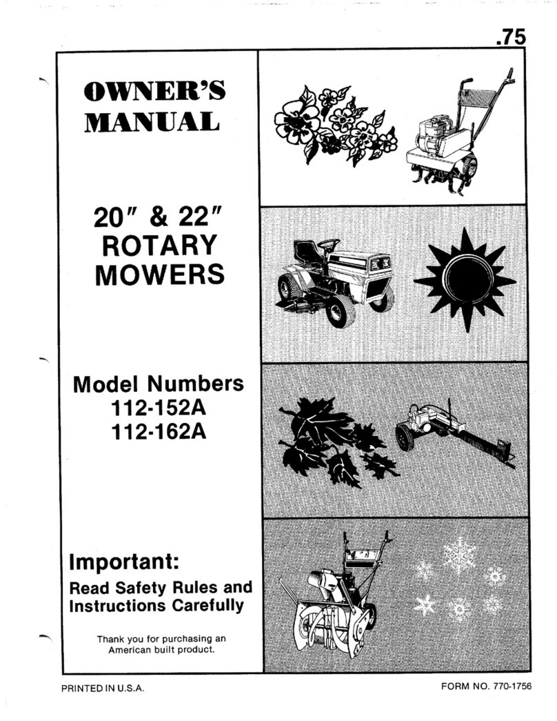MTD 112-152A owner's manual