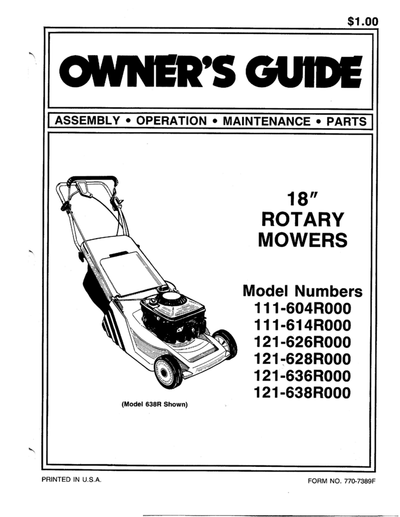 MTD 111-604R000 User manual