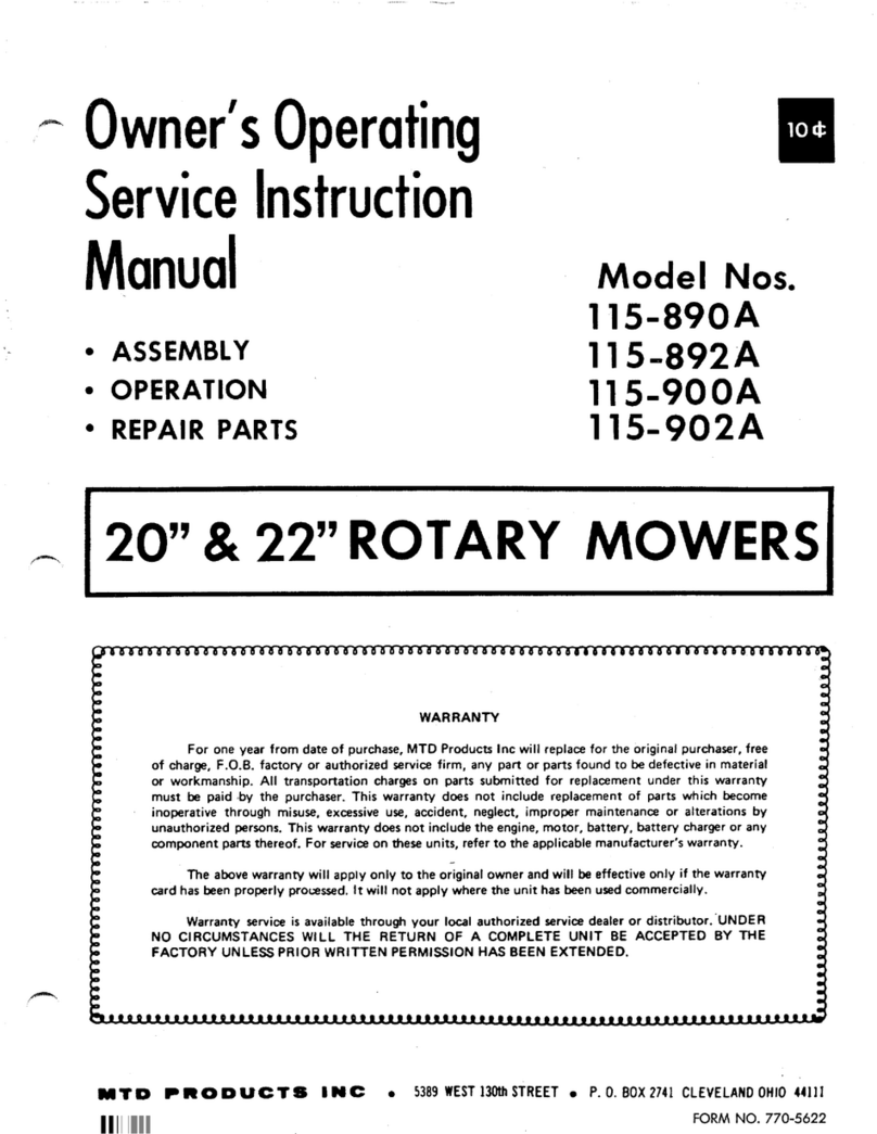 MTD 115-890A Manual