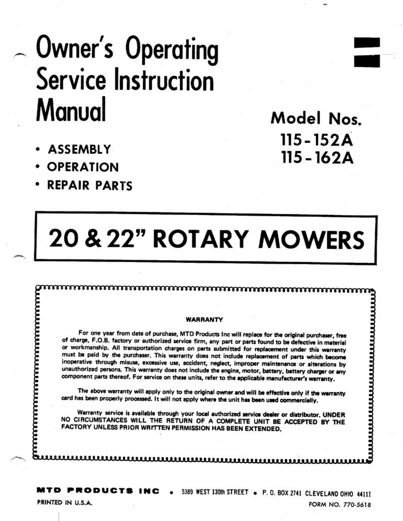 MTD 115-152A Manual