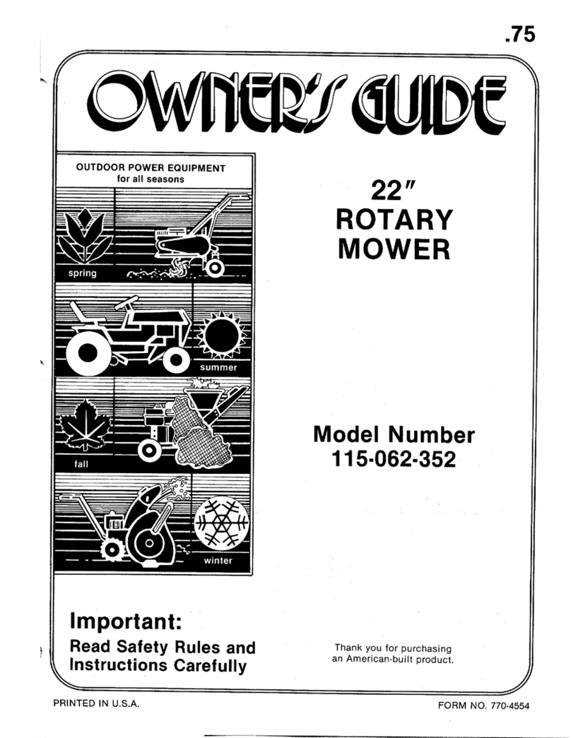 MTD 115-062-352 User manual MTD 115-062-352 User manual