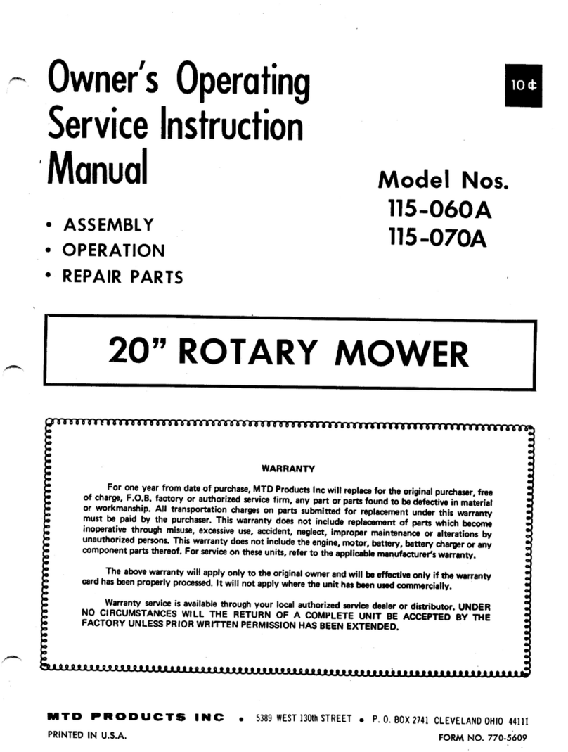 MTD 115-060A Manual