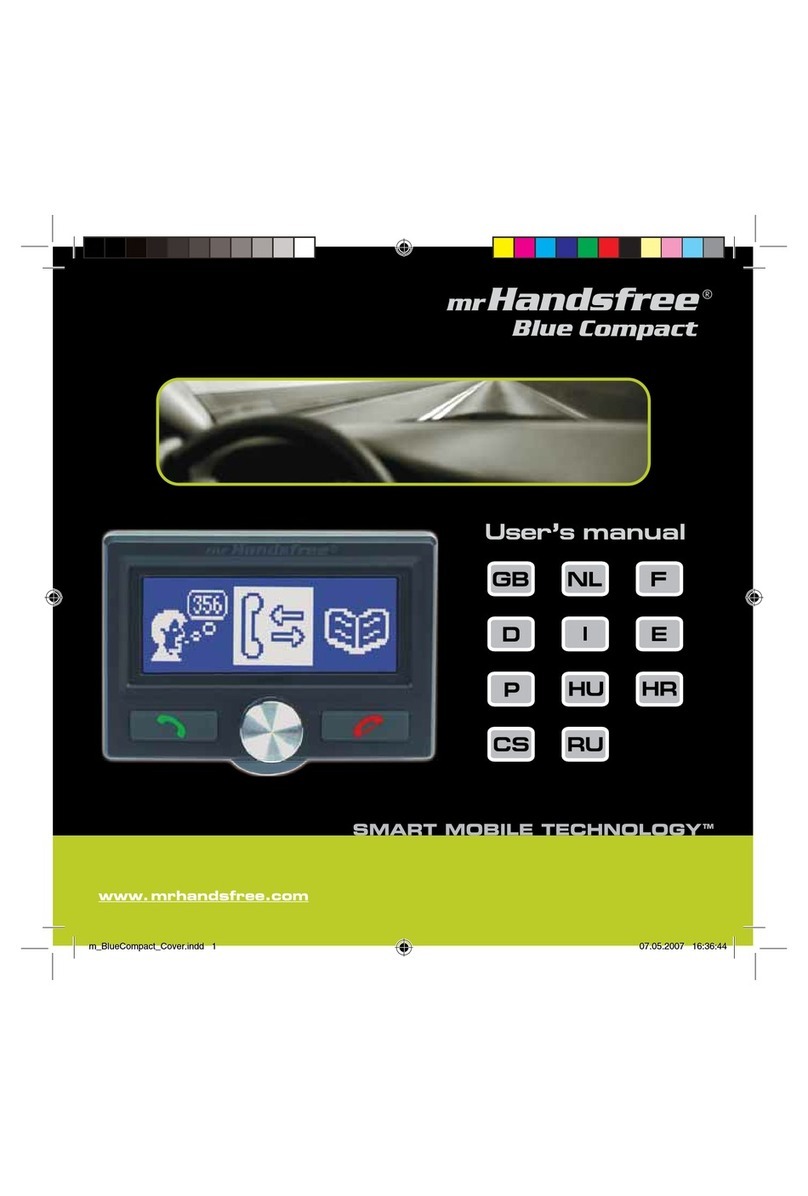 MRHANDSFREE Bluetooth Car Kit owner's manual