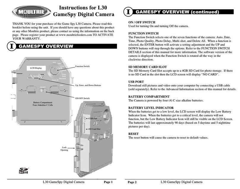 Moultrie GAMESPY L30 User manual