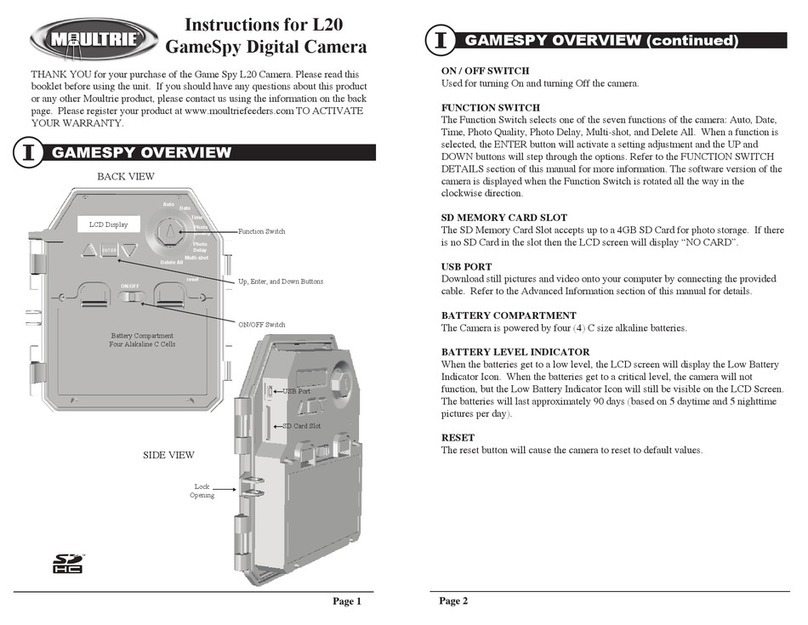 Moultrie GAMESPY L20 User manual