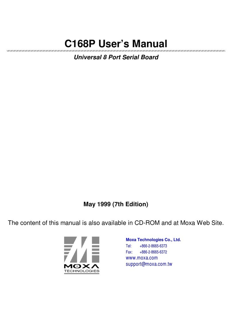 Moxa Technologies C168P User manual