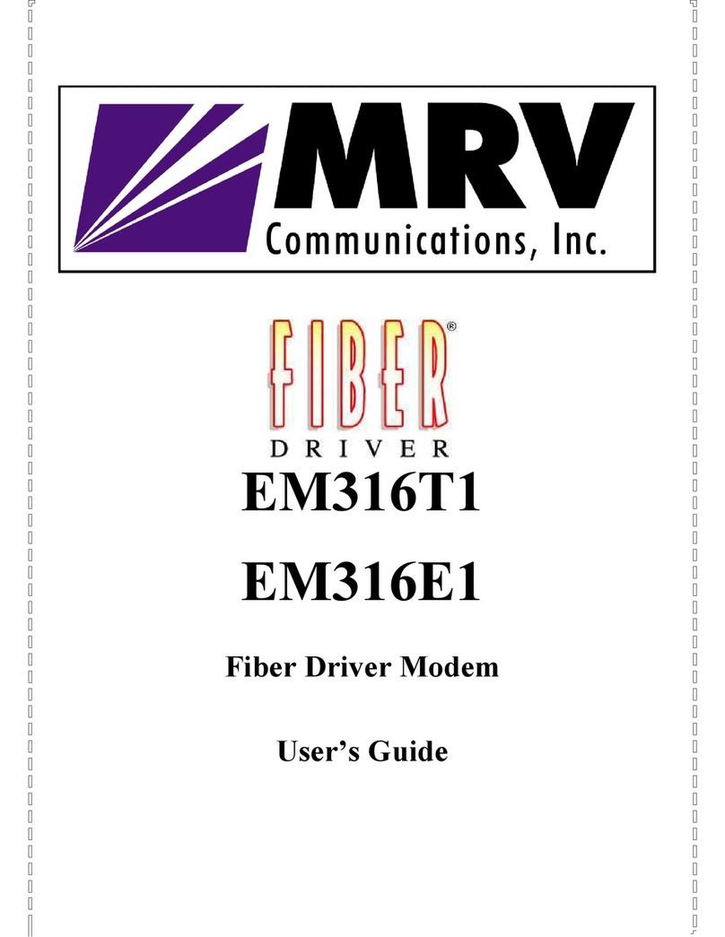 MRV Communications EM316E1 user guide