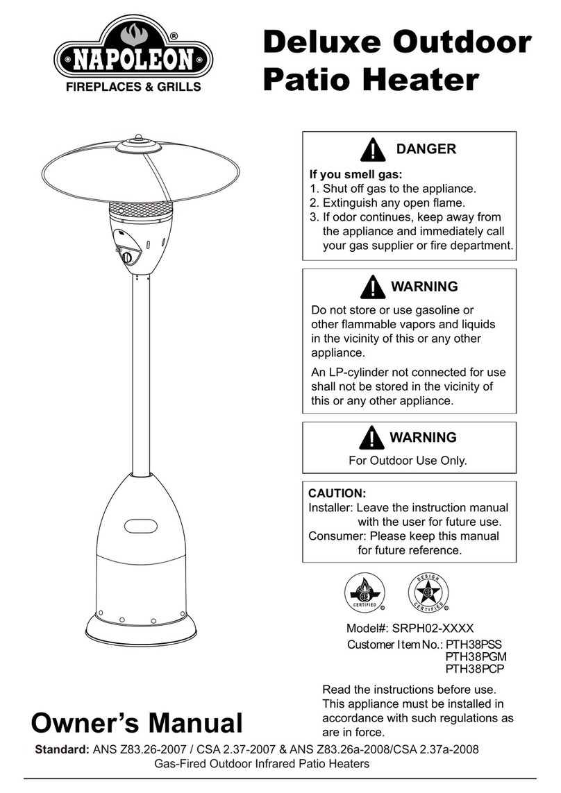 Napoleon SRPH02S User manual