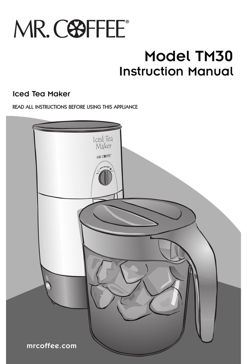 Mr. Coffee TM30 instruction manual