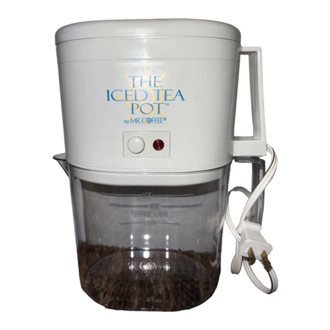 Mr. Coffee TM4 User manual