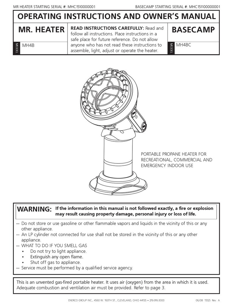 MrHeater MR HEATER MH4B User manual