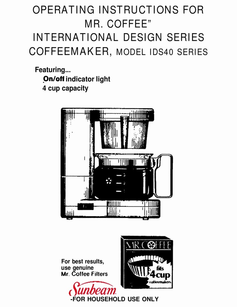 Mr. Coffee IDS40 SERIES User manual Mr. Coffee IDS40 SERIES User manual