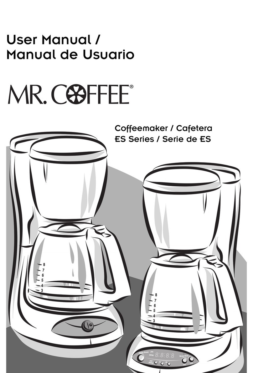 Mr. Coffee ES11 User manual