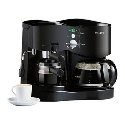 Mr. Coffee ECM21 Technical specifications Mr. Coffee ECM21 Technical specifications