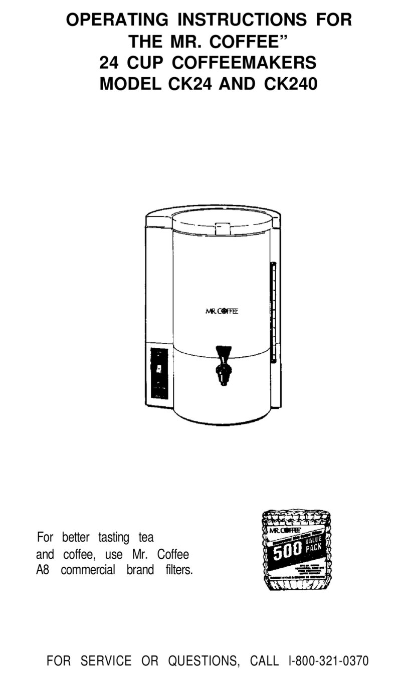 Mr. Coffee CK24 User manual