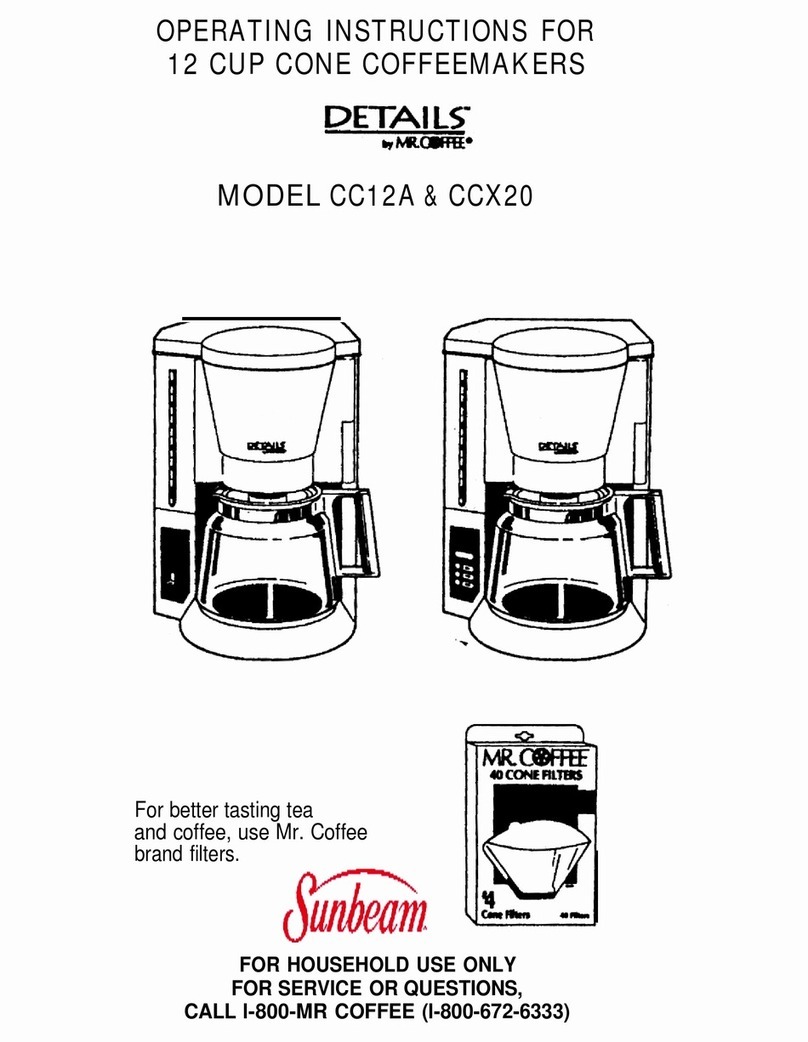 Mr. Coffee CC12A User manual