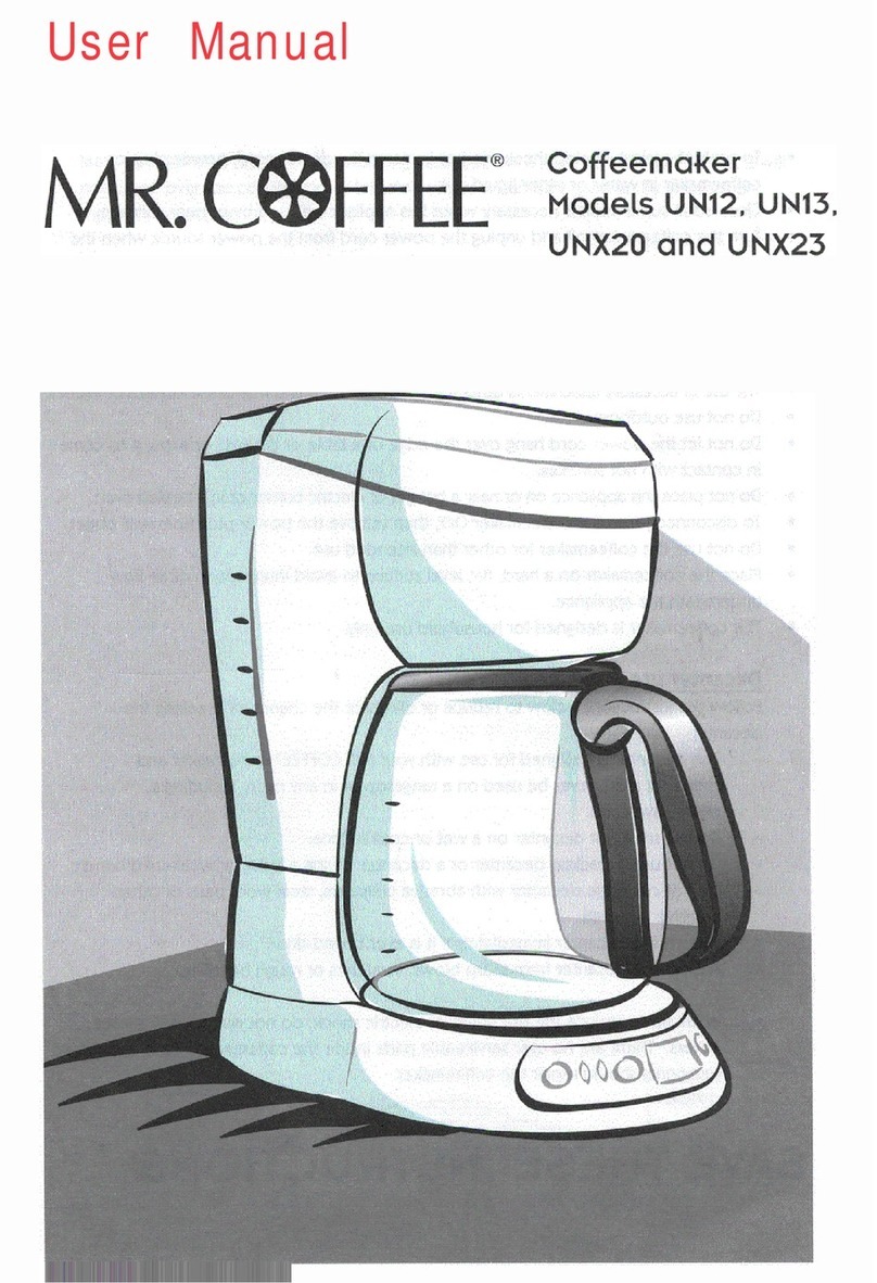 Mr. Coffee UN12 user manual
