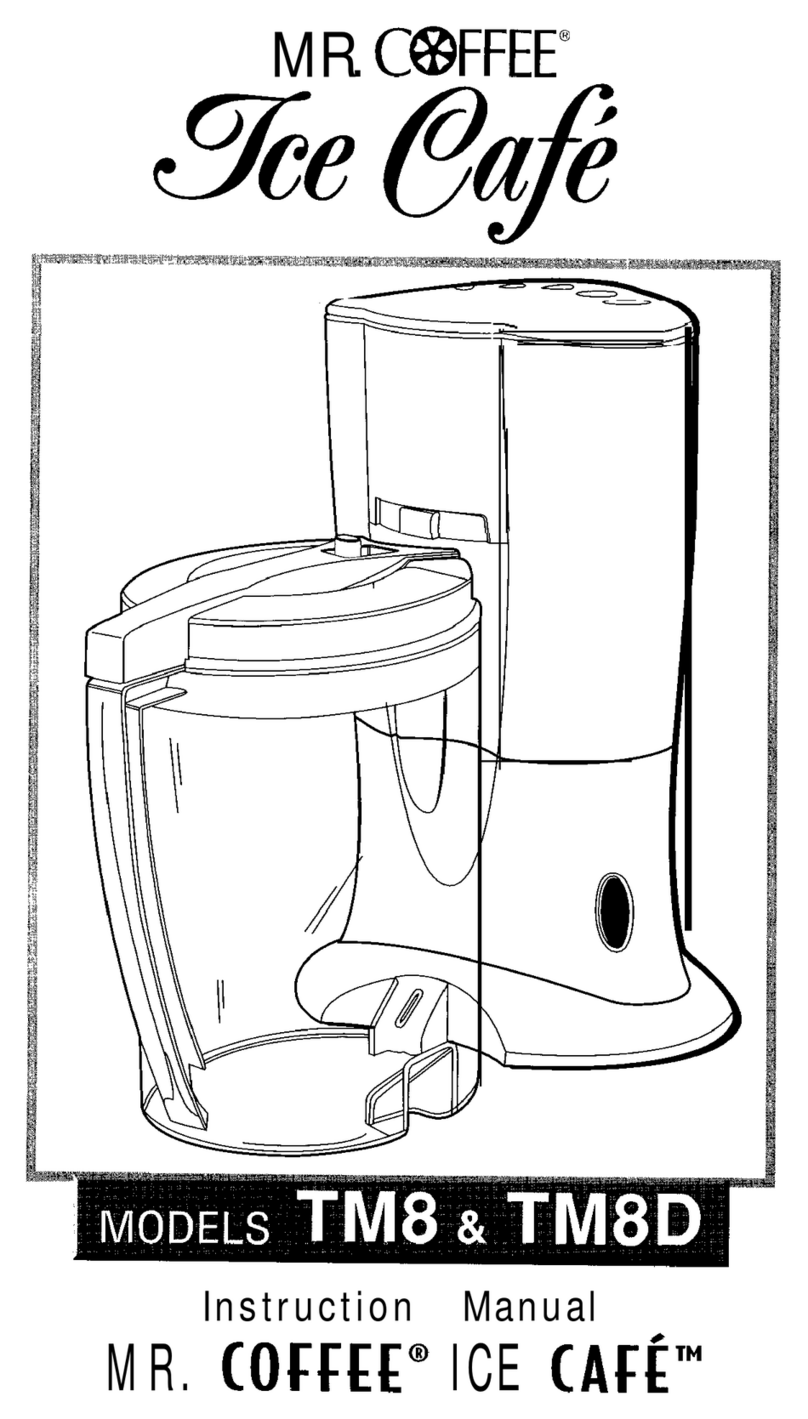 Mr. Coffee TM8 User manual