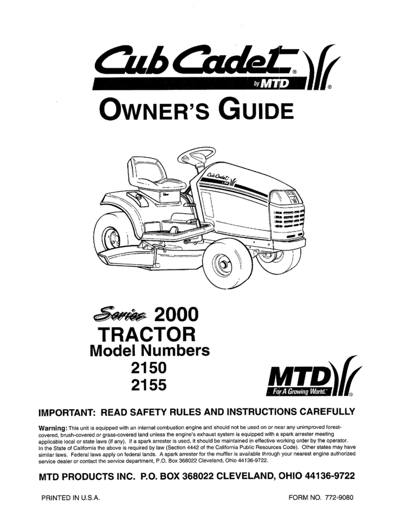 Cub Cadet 2150 User manual