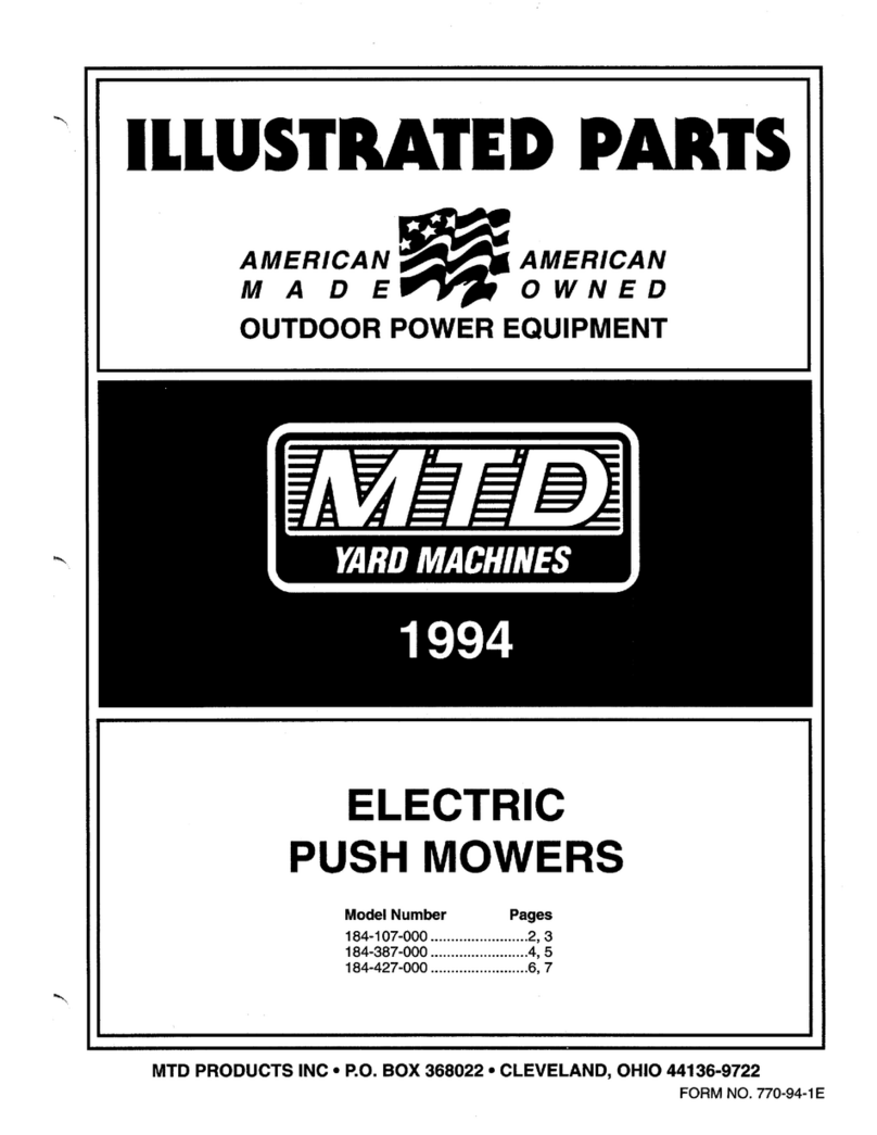 Yard Machines 184-107-000 Setup guide