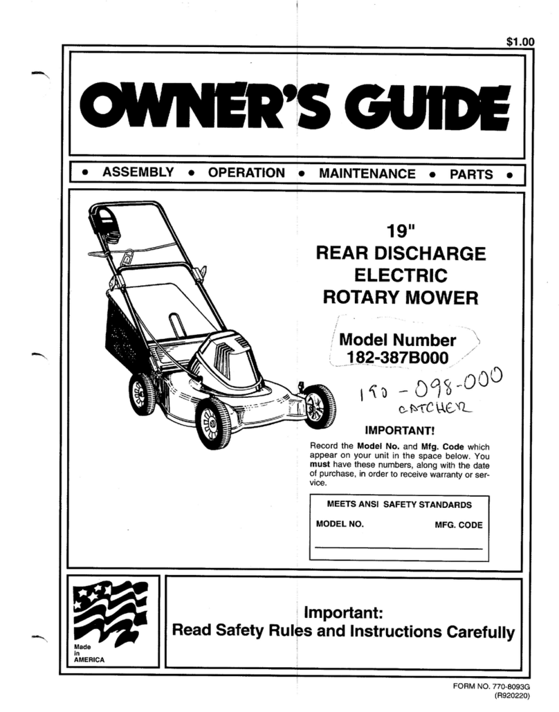 MTD 182-387B000 User manual