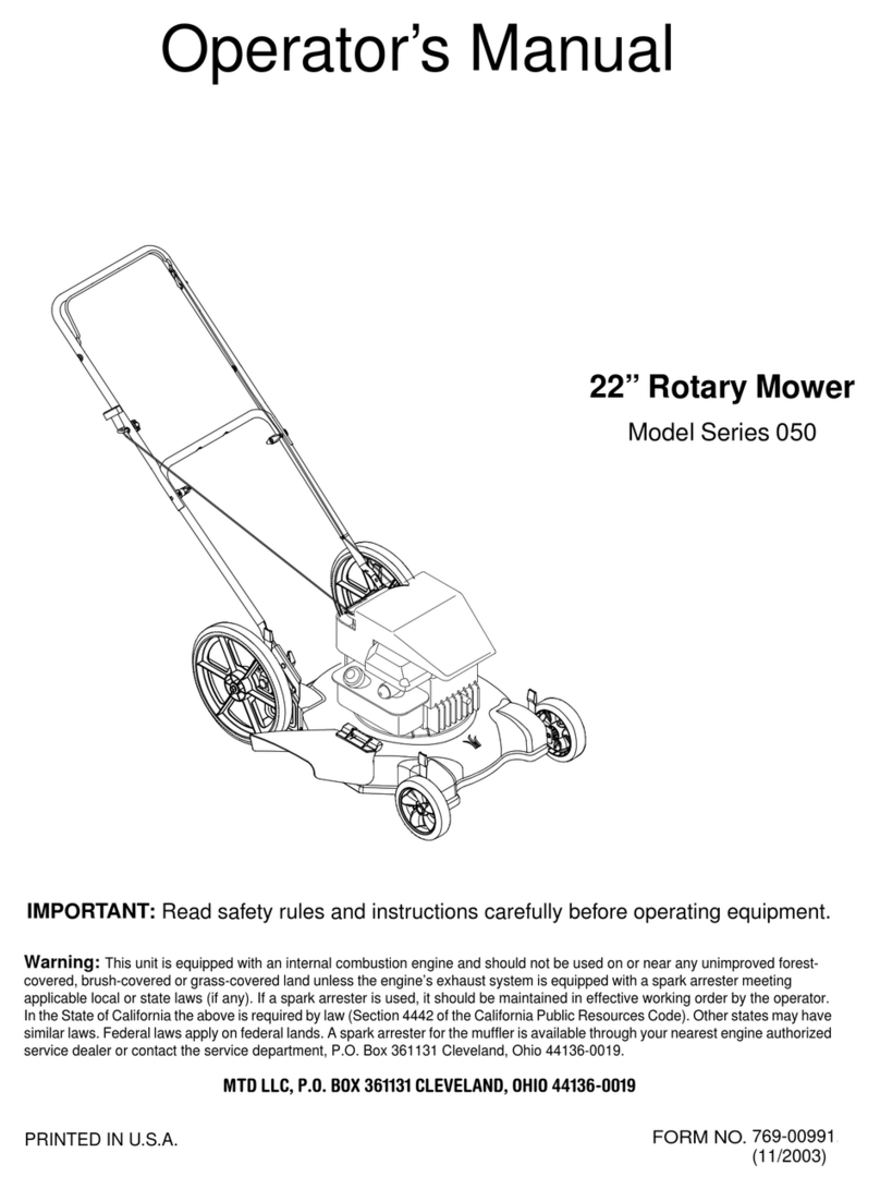 MTD 50 User manual