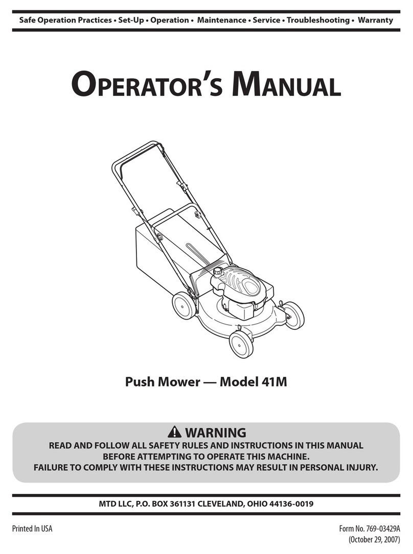MTD 41M User manual