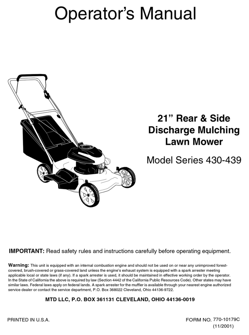 MTD 430-439 Series User manual
