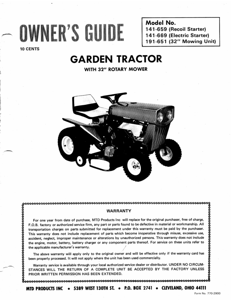 MTD 141-669 User manual