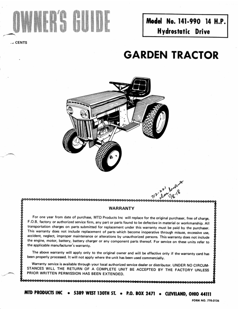 MTD 141-990 User manual