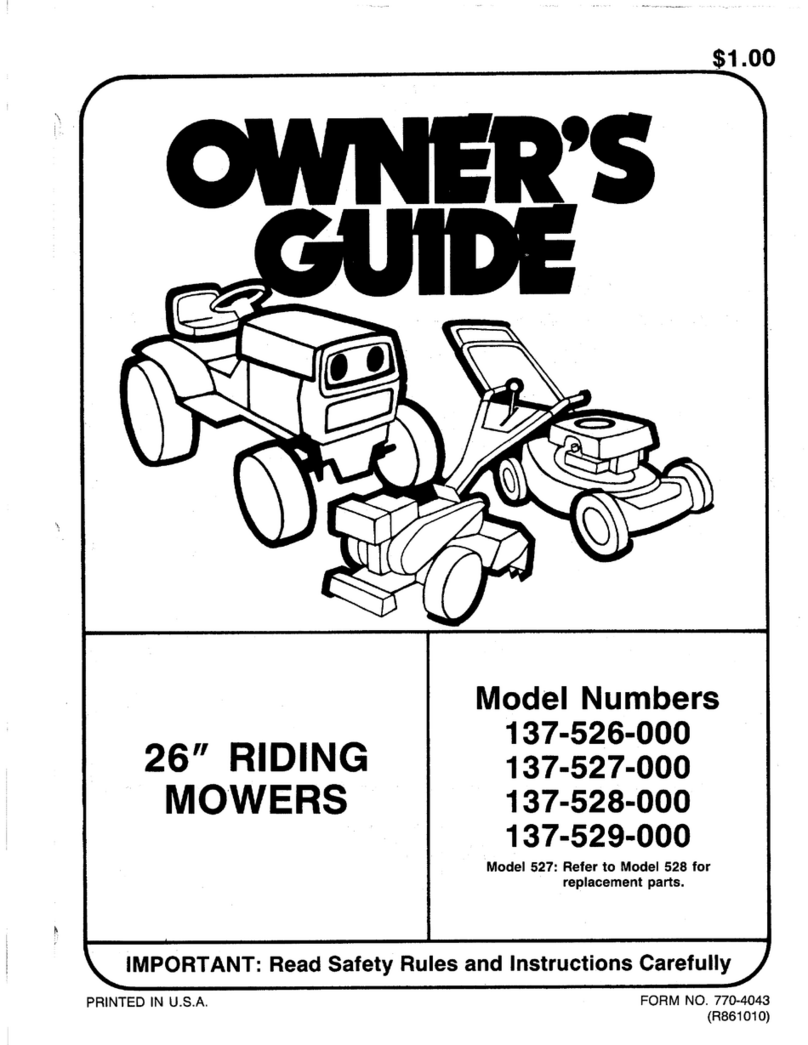 MTD 137-526-000 User manual