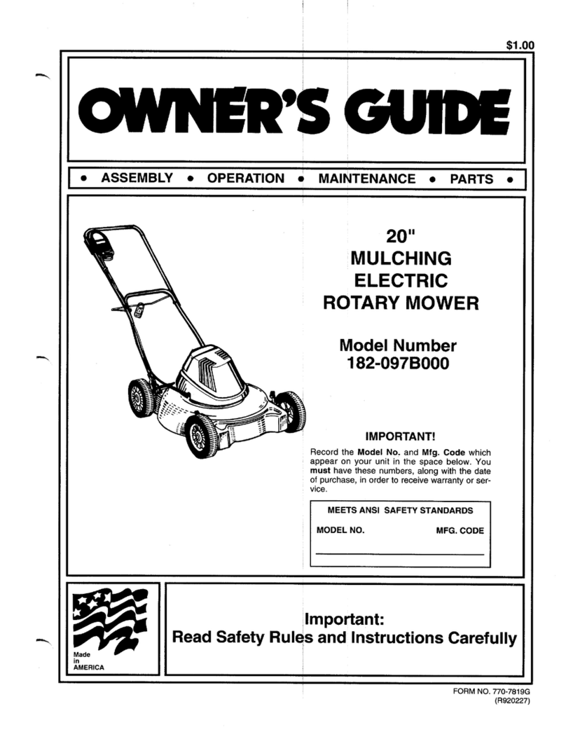 MTD 182-097B000 User manual