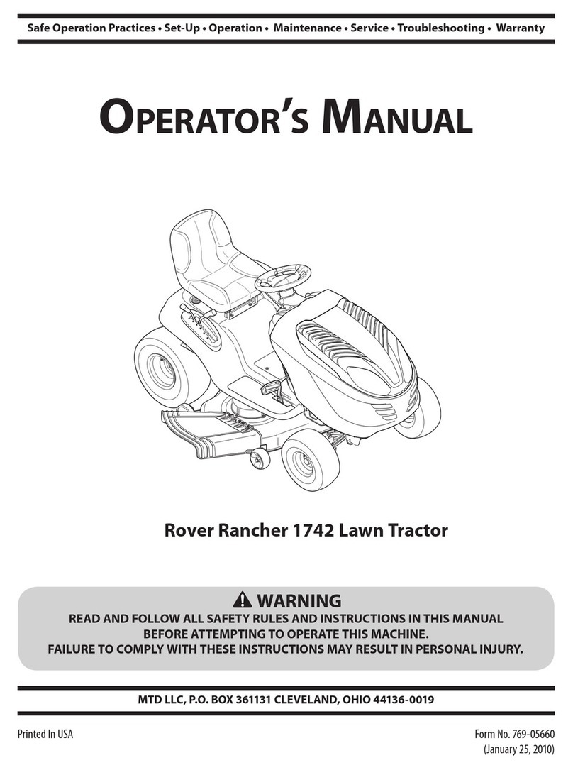 MTD Rover Rancher 1742 User manual MTD Rover Rancher 1742 User manual