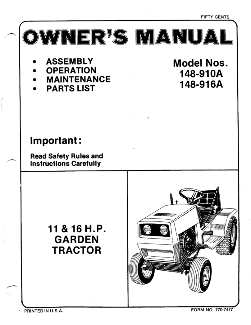MTD 148-916A User manual