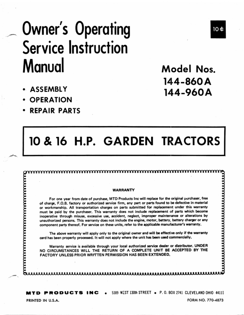 MTD 144-960A Manual