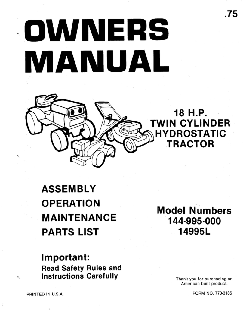 MTD 144-995-000 User manual