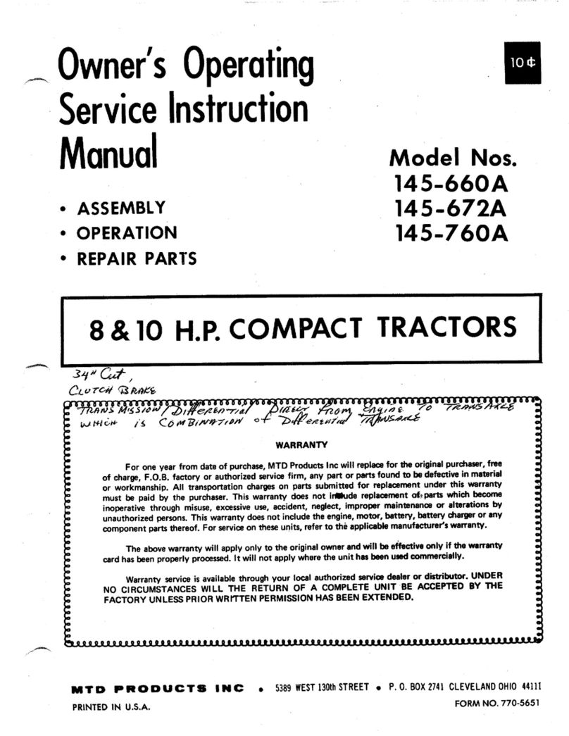 MTD 145-660A Manual