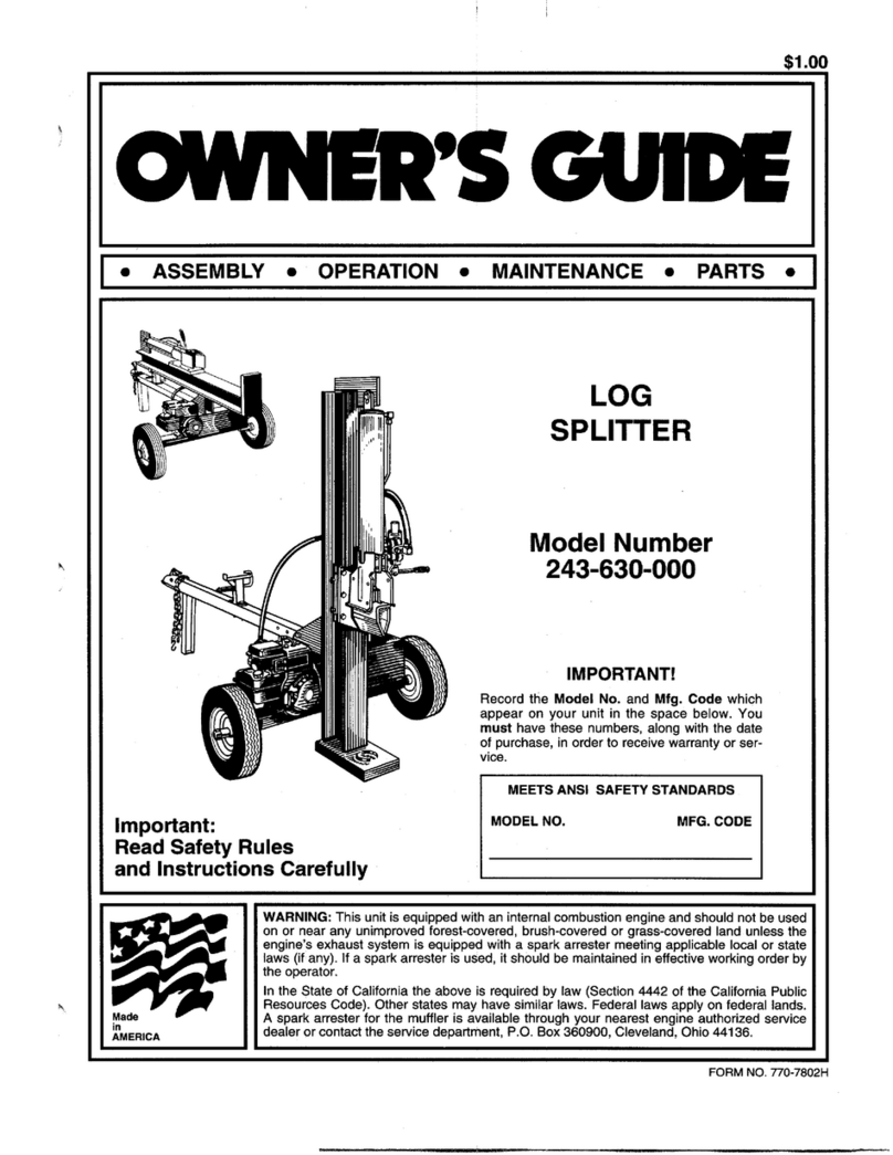 MTD 243-630-000 User manual