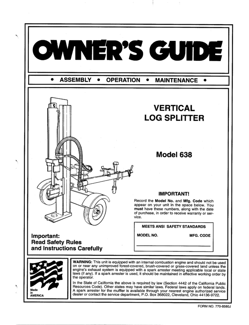 MTD 638 User manual