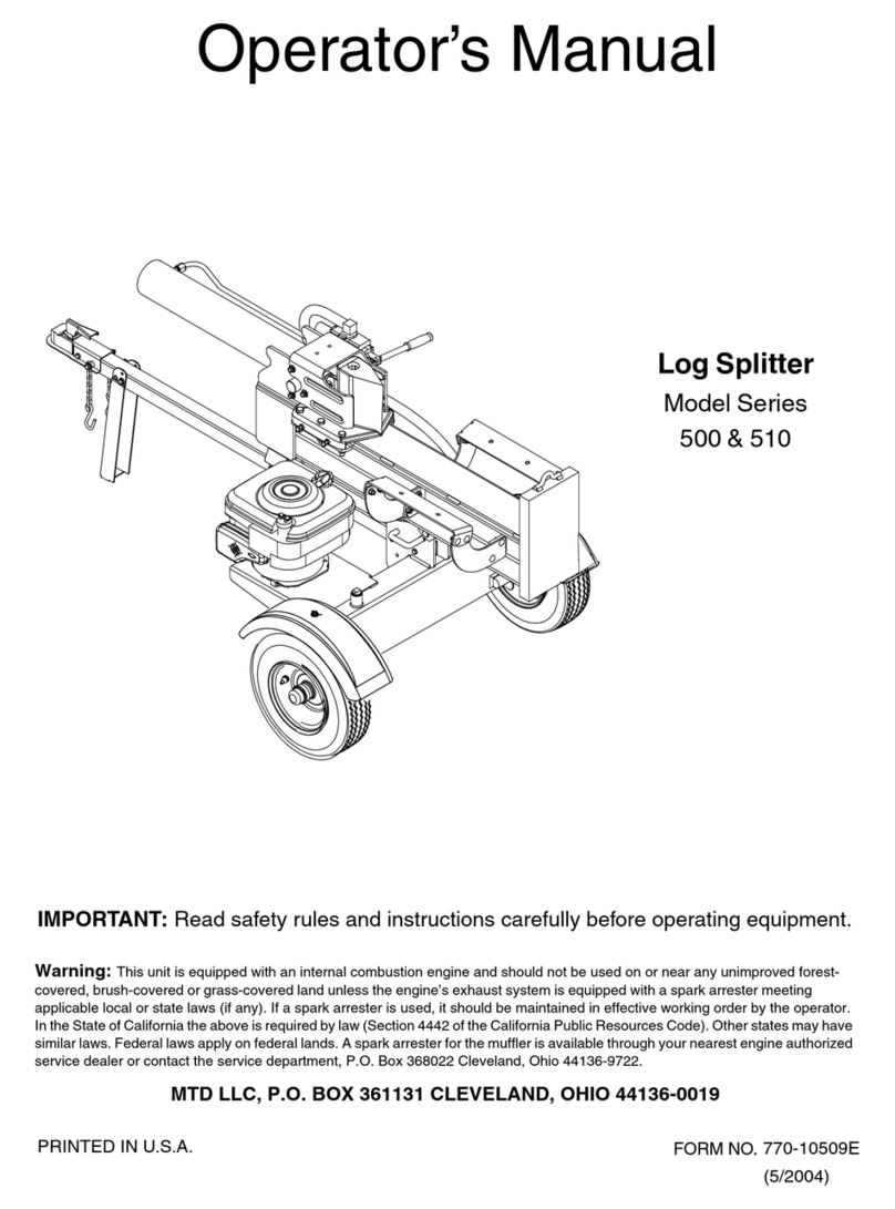 MTD 500 Series User manual