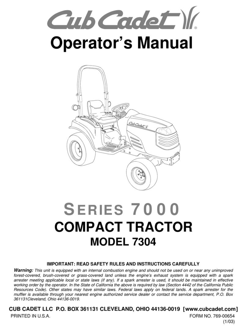 Cub Cadet 7304 Operator's manual