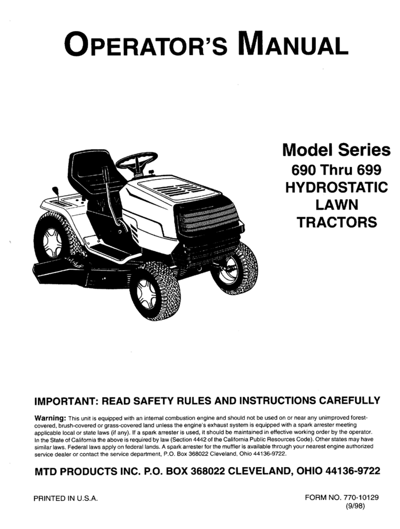 MTD 690 thru 699 User manual