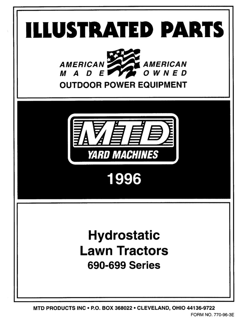 Yard Machines 690-699 Series Illustrate parts list