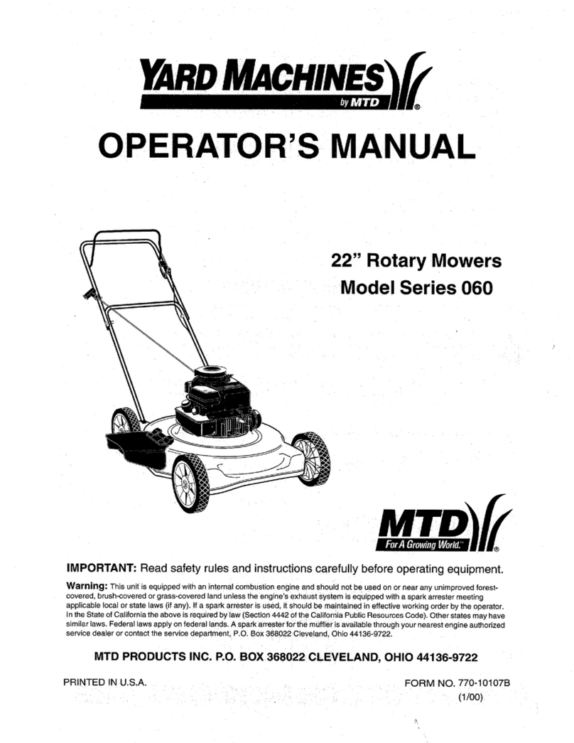 MTD 60 User manual