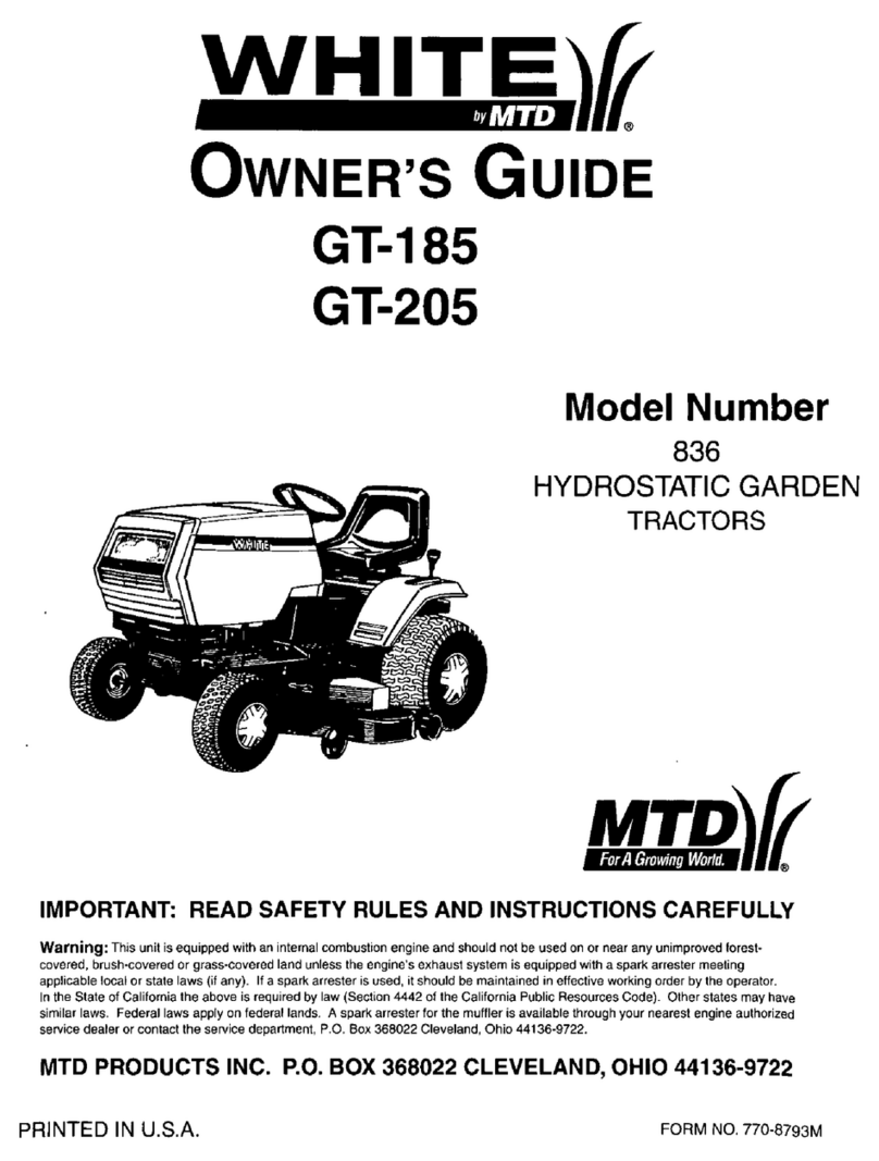 White 836 User manual White 836 User manual