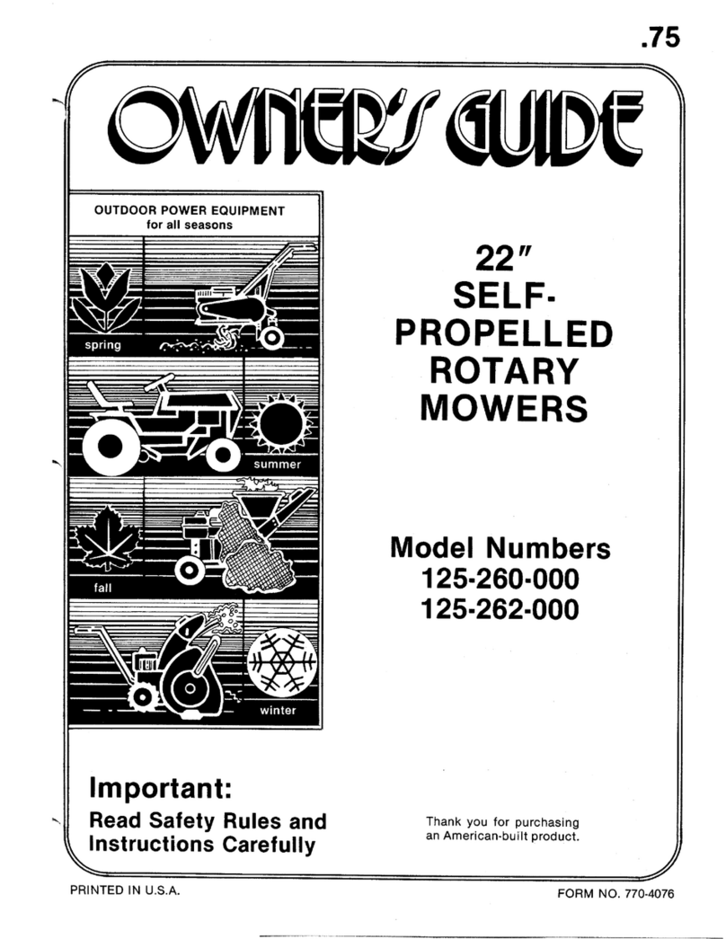 MTD 125-260-000 User manual